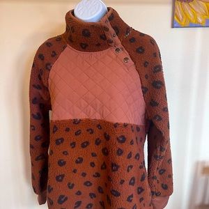 Cozie brown pullover jacket
